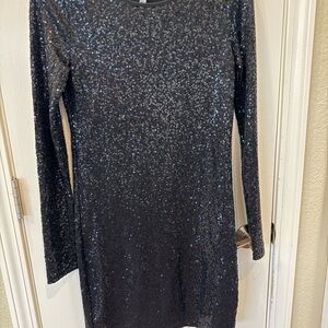 Kensie Black Sequin Dress